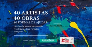 "40 artistas, 40 obras e 40 universos", juntos pelo movimento #eu ajudo quem ajuda da Cruz Vermelha